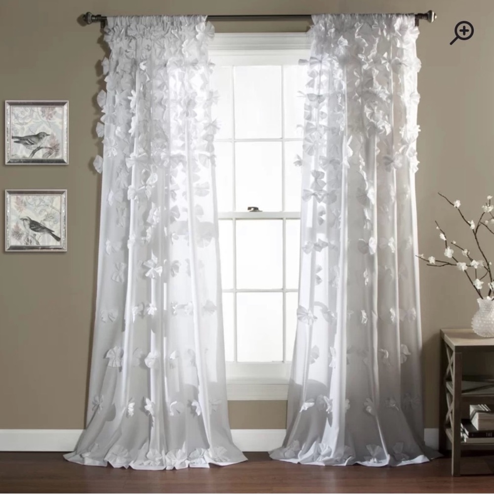 Beautiful white girly curtains